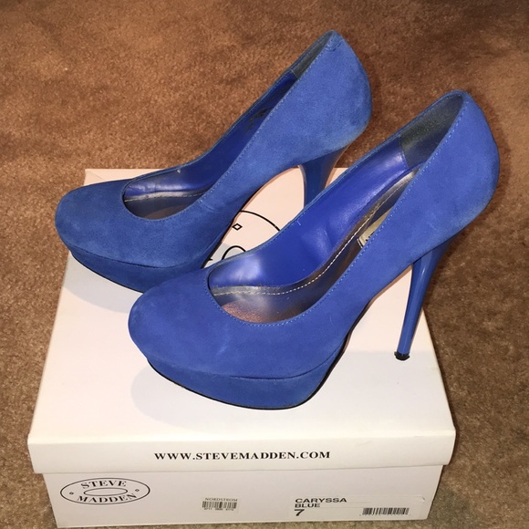 Steve Madden Caryssa Blue Pumps - Picture 4 of 11